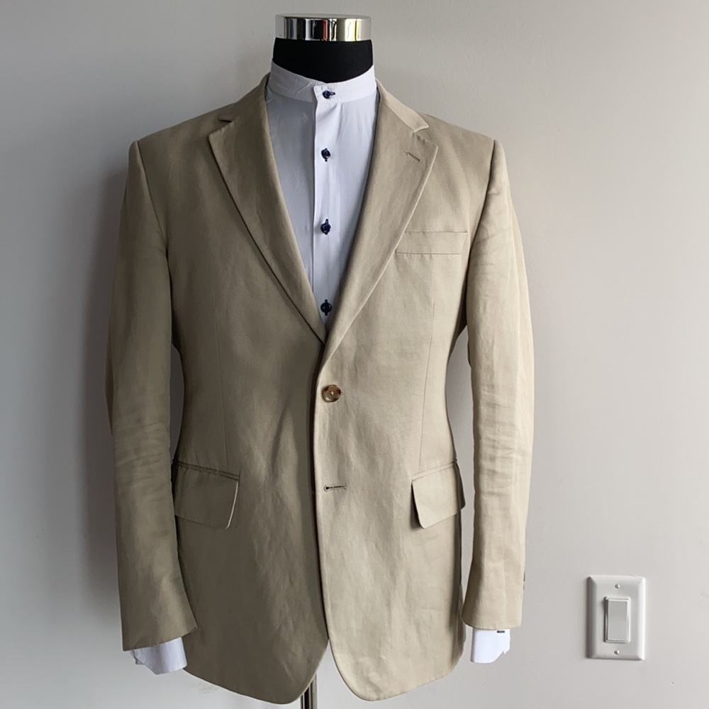 Khaki Two Buttons Double Vent 50R|US40R